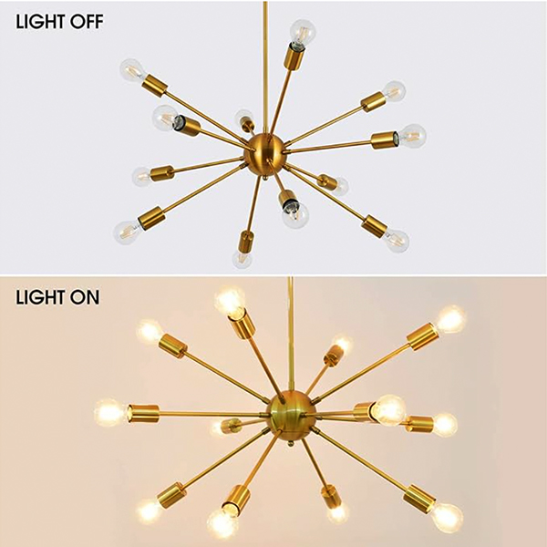 Lustres Spoutnik du milieu du siècle à 12 lumières - Image 2