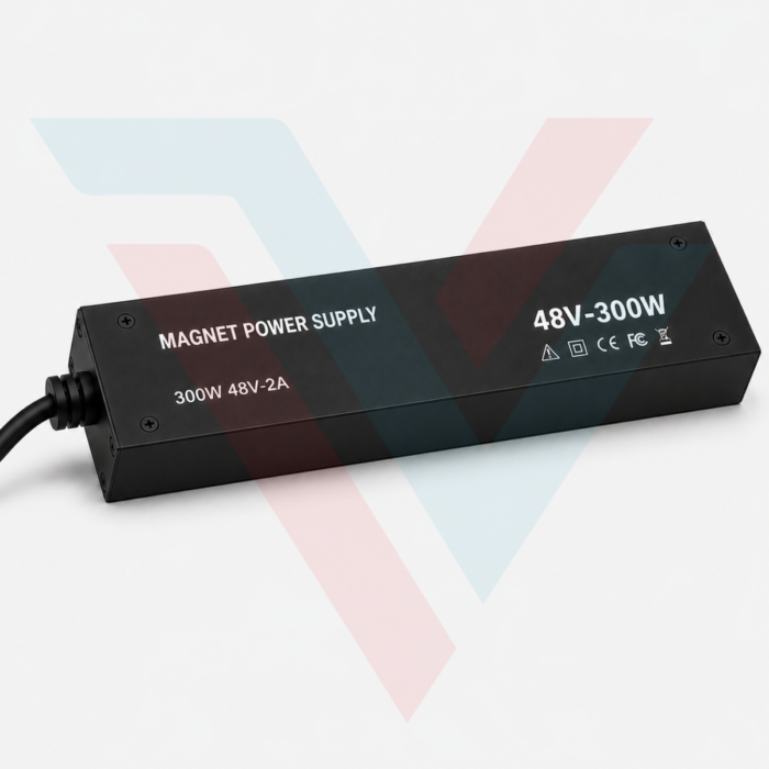 Alimentation rail magnétique 48V noire pour éclairage intérieur