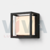 Applique murale extérieure cube noire vue produit