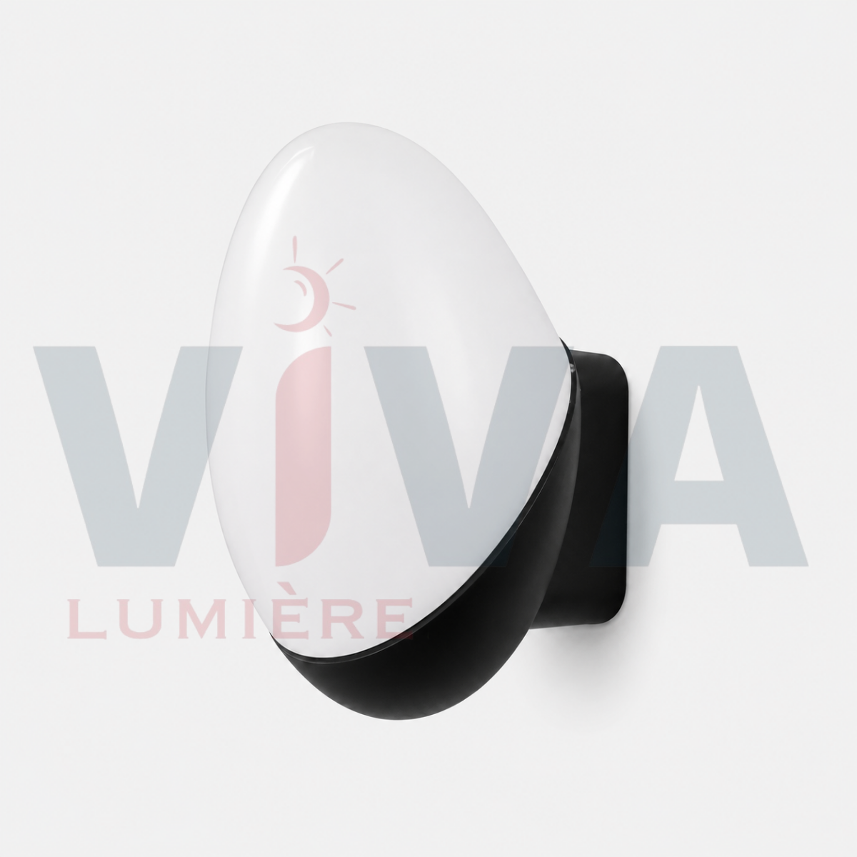 Applique murale LED ronde blanche vue produit