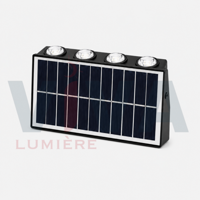 Applique solaire extérieure LED avec panneau solaire intégré