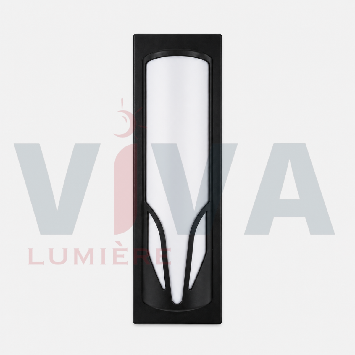 Applique murale LED rectangulaire noire modèle décoratif extérieur