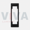 Applique LED extérieure rectangulaire noire design moderne
