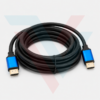 Câble HDMI 2.0 haute vitesse noir avec connecteurs bleus
