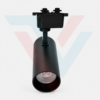 Spot LED sur rail orientable noir pour éclairage intérieur