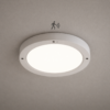 Panel LED avec détecteur installé au plafond avec lumière blanche