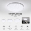 Panel LED crystal encastré 3D 20W 28W 40W 6500K