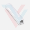 Profilé aluminium LED blanc avec diffuseur opale pour ruban lumineux