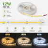 Ruban LED COB 12V 12W/m disponible en 3000K 4000K et 6500K