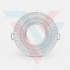 Spot encastrable crystal rond transparent avec clips de fixation