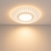 Spot encastrable crystal installé au plafond avec lumière chaude décorative