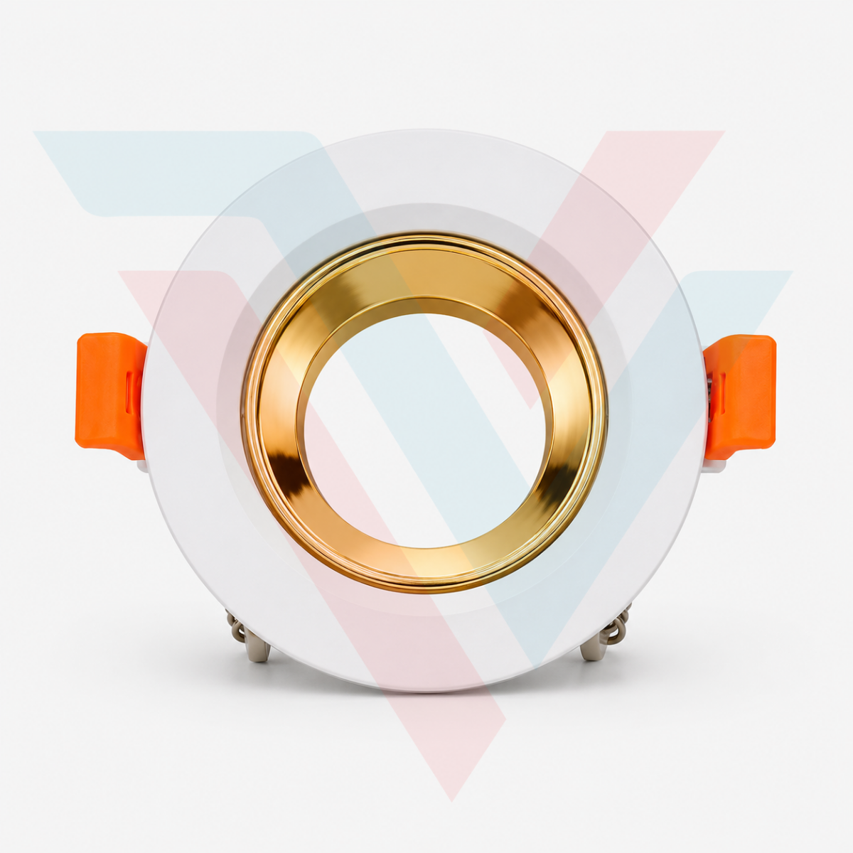 Support spot encastrable RH-MH1 blanc avec réflecteur rose gold