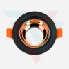Support spot encastrable RH-MH1 noir avec réflecteur rose gold