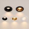 Supports spots encastrables RH-MH1 installés au plafond avec lumière chaude