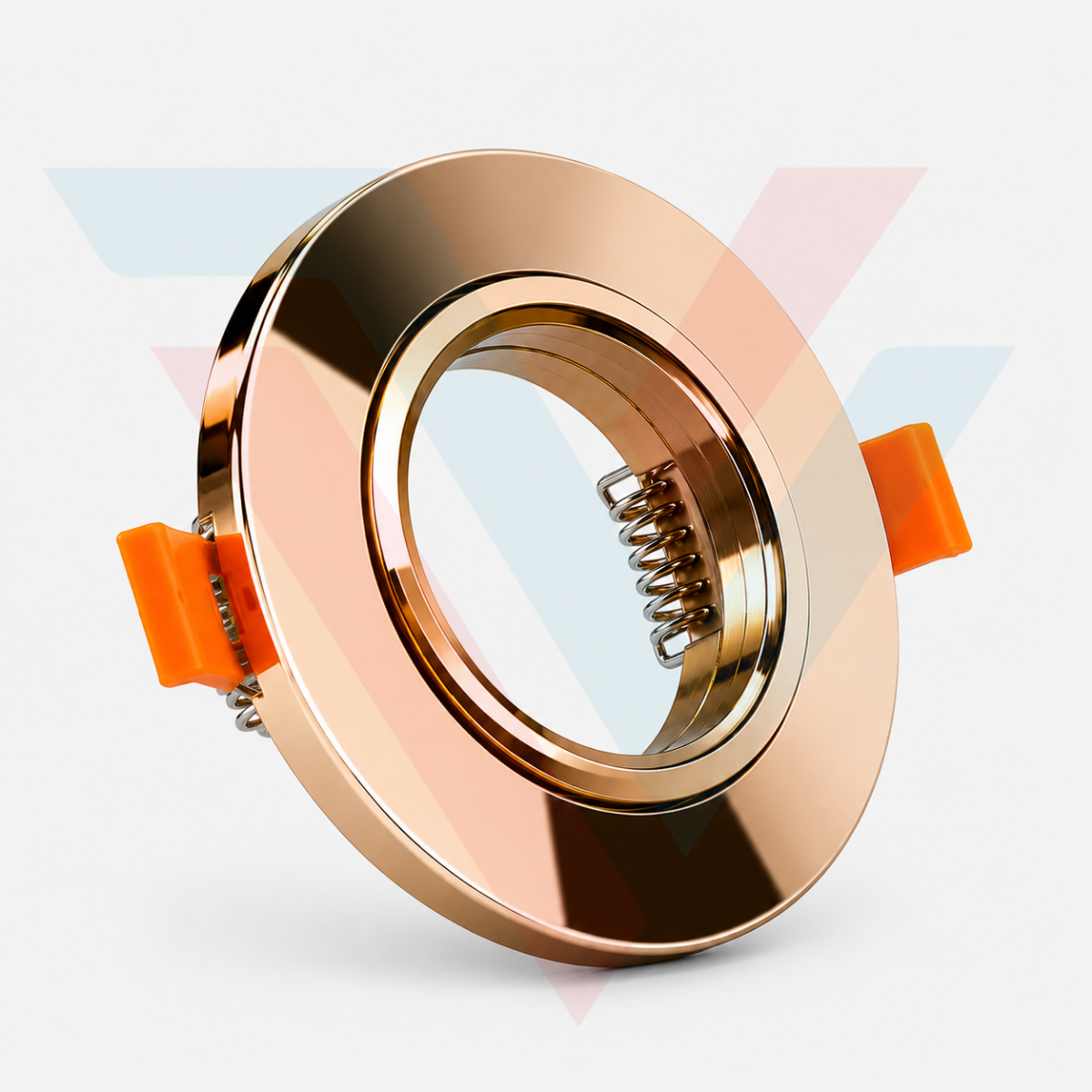 support spot rond marron pour ampoule LED
