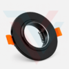 support spot rond noir encastrable IP20