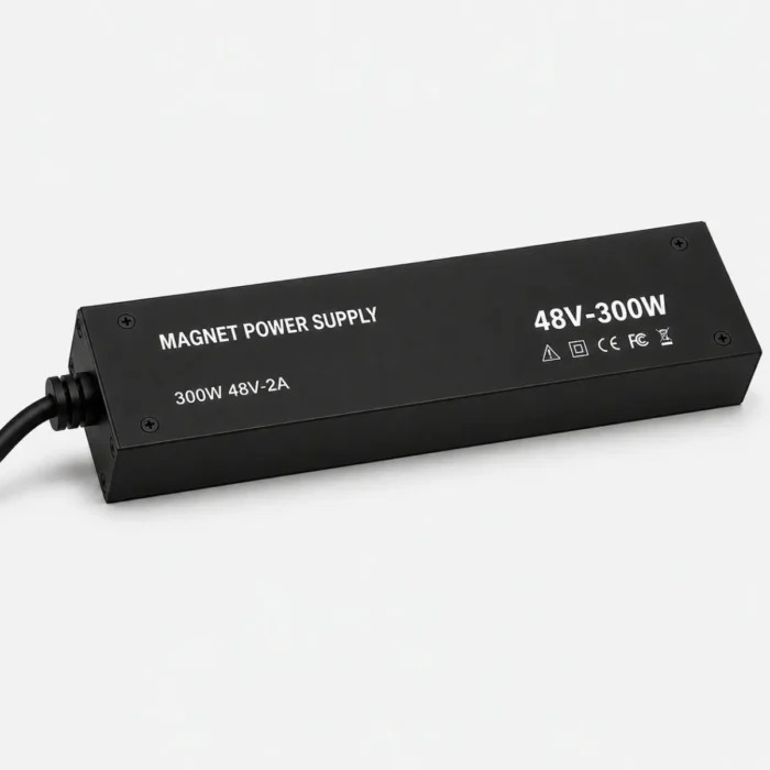 Alimentation rail magnétique 48V noire pour éclairage intérieur