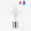 Ampoule LED avec détecteur 9W 6500K culot B22