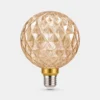 Ampoule G125 géométrique ambrée E27