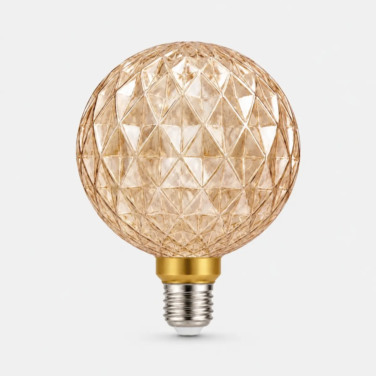 Ampoule G125 géométrique ambrée E27