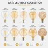 Collection ampoules LED G125 2700K