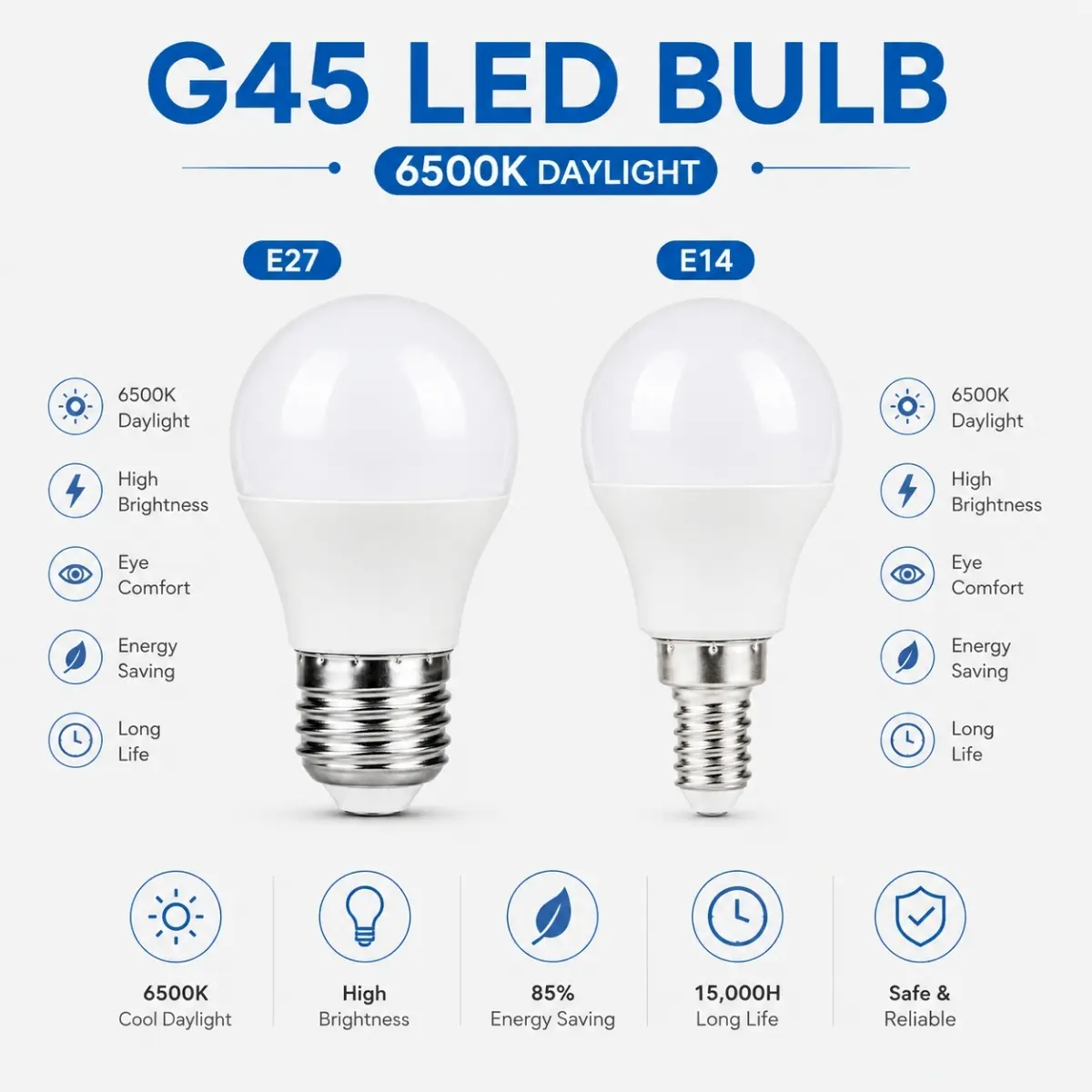 Ampoule LED disponible en B22 et E27 9W 11W 6500K