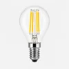 Ampoule LED G45 filament 4W en verre transparent avec culot E27