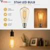 Ampoule filament ST64 E27 design Edison
