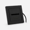 Applique murale encastrée LED carrée noire 3W IP65