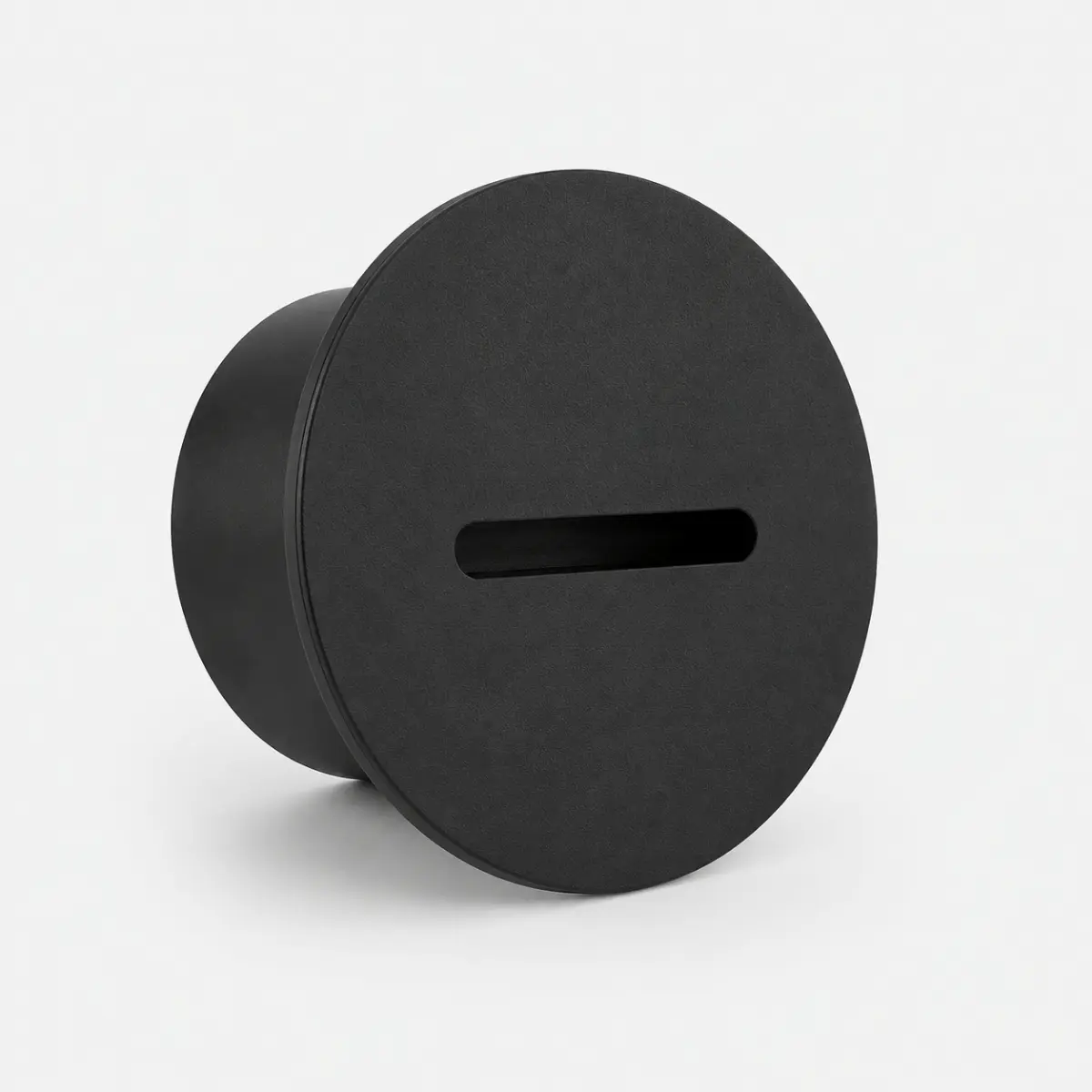 Applique murale encastrée LED ronde noire 3W IP65