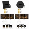 Applique murale encastrée LED 3W IP65 carrée et ronde