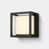 Applique murale extérieure cube noire vue produit