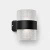 Applique murale extérieure cylindrique noire vue produit