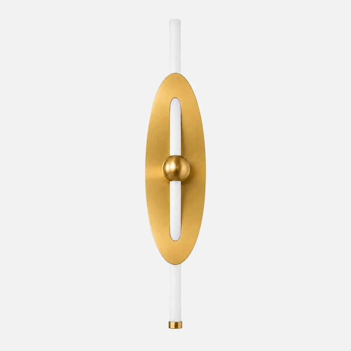 Applique murale ovale dorée LED vue produit