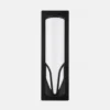 Applique murale LED rectangulaire noire modèle décoratif extérieur