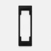 Applique LED extérieure rectangulaire noire design moderne