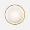 Applique murale ronde dorée LED design moderne