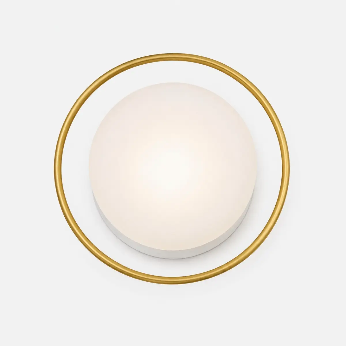 Applique murale ronde dorée LED design moderne