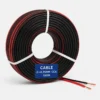 Câble BAF haut-parleur rouge noir 2x0.75mm² 100m