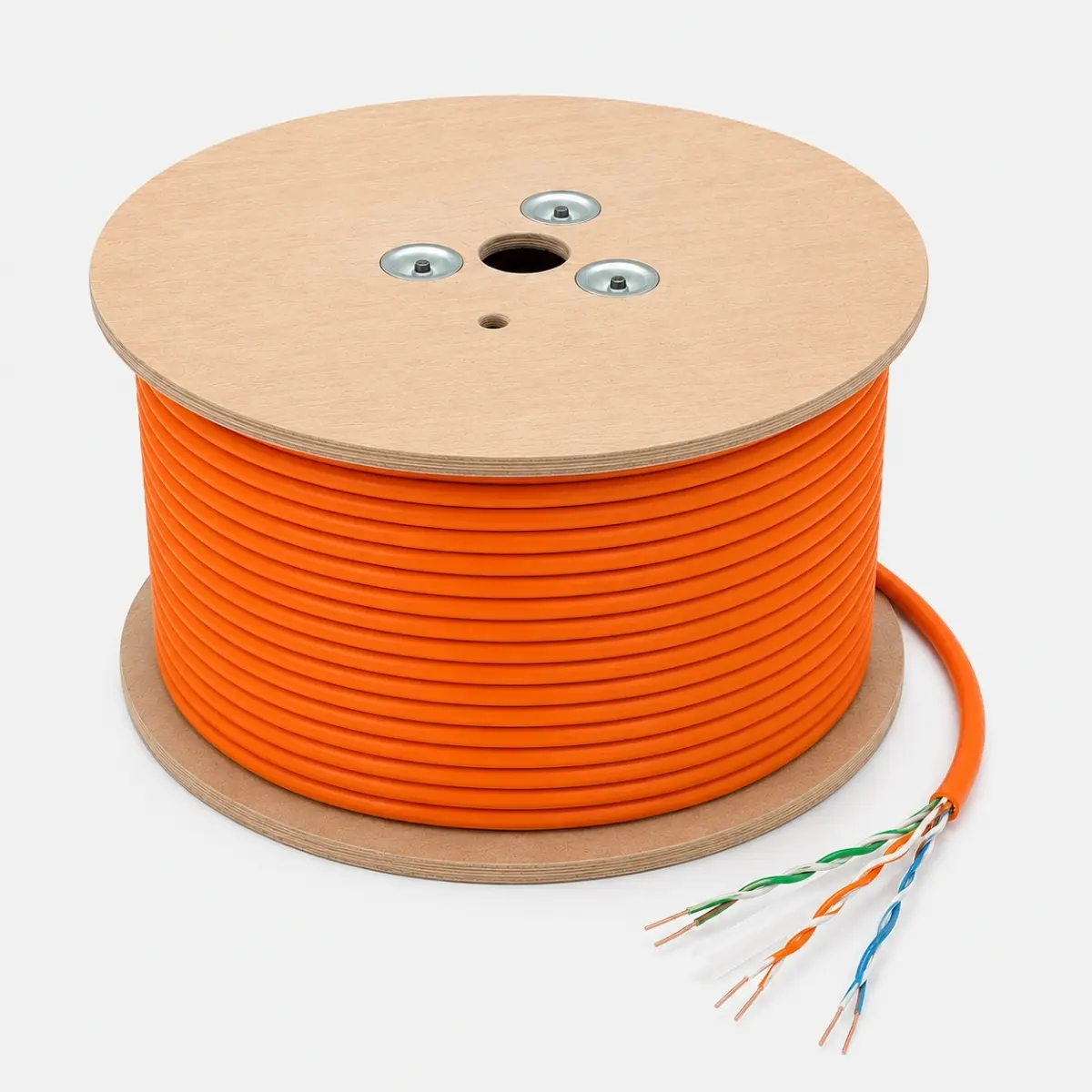 Câble réseau orange 305m 24AWG sur bobine