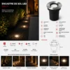 Caractéristiques encastre de sol LED 7W 3000K IP65