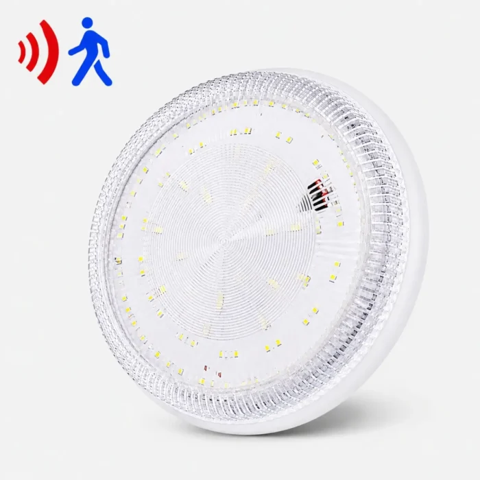 Hublot LED détecteur rond 24W 6500K IP65
