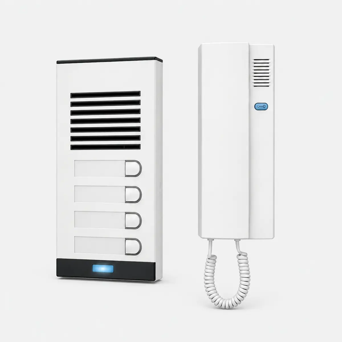 Interphone audio filaire 2 fils avec combiné intérieur