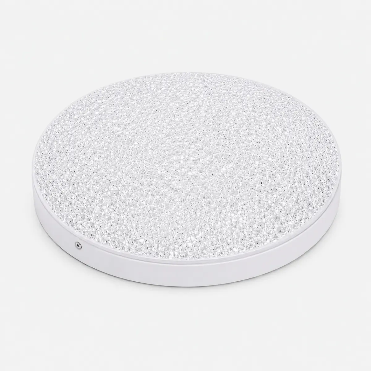 Panel LED crystal apparent rond blanc pour installation plafond