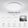 Panel LED crystal encastré 3D 20W 28W 40W 6500K
