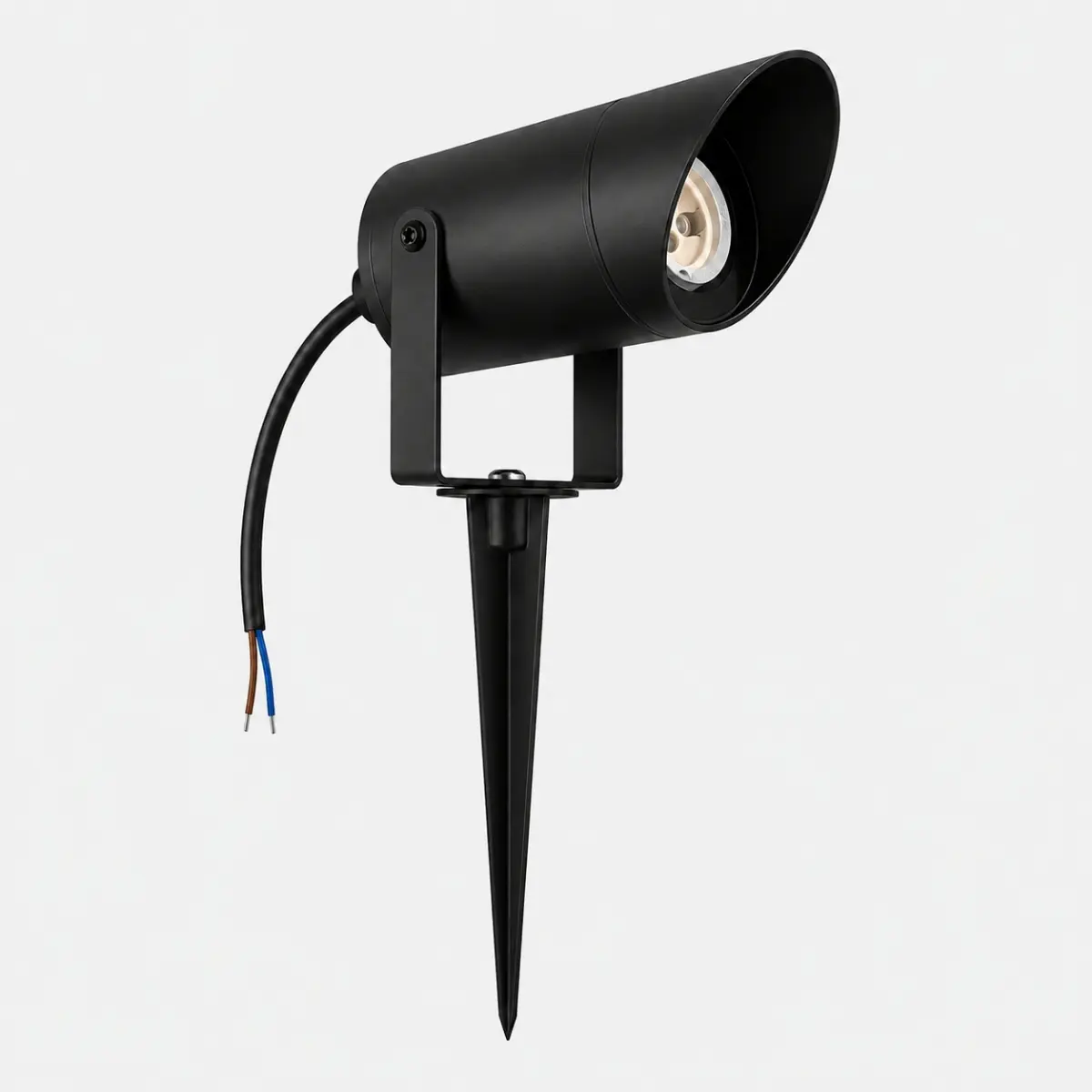 Projecteur LED jardin noir à piquet pour éclairage extérieur