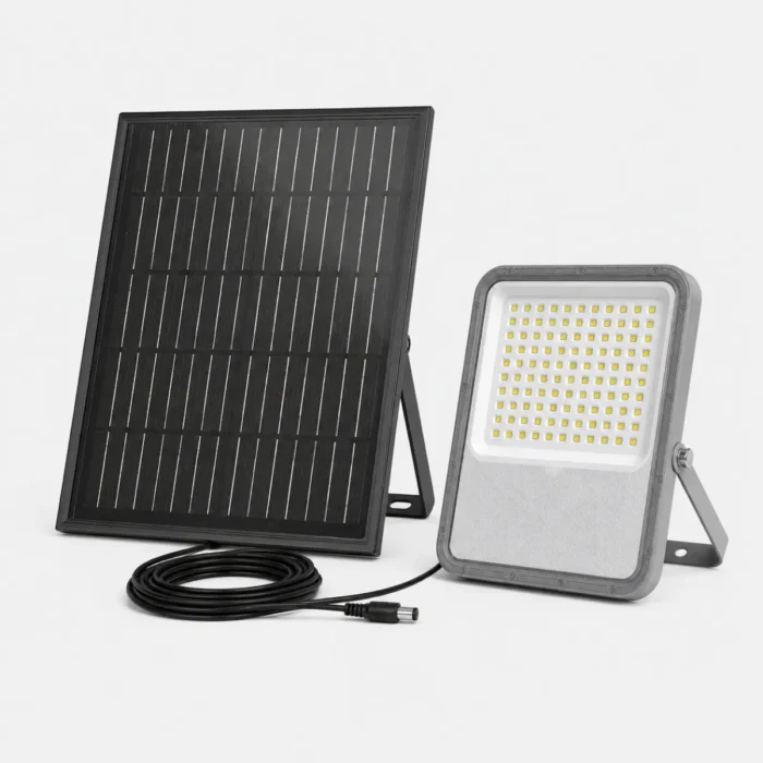 Projecteur solaire LED avec panneau externe 6500K IP65