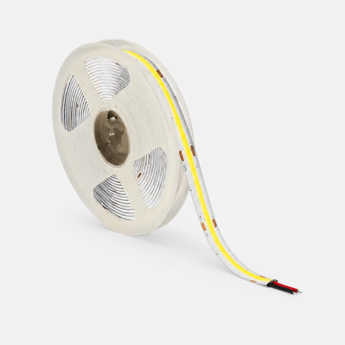 Ruban LED COB 220V 12W par mètre en rouleau avec lumière continue