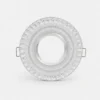 Spot encastrable crystal rond transparent avec clips de fixation