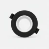 Spot encastrable noir rond avec support orientable pour plafond